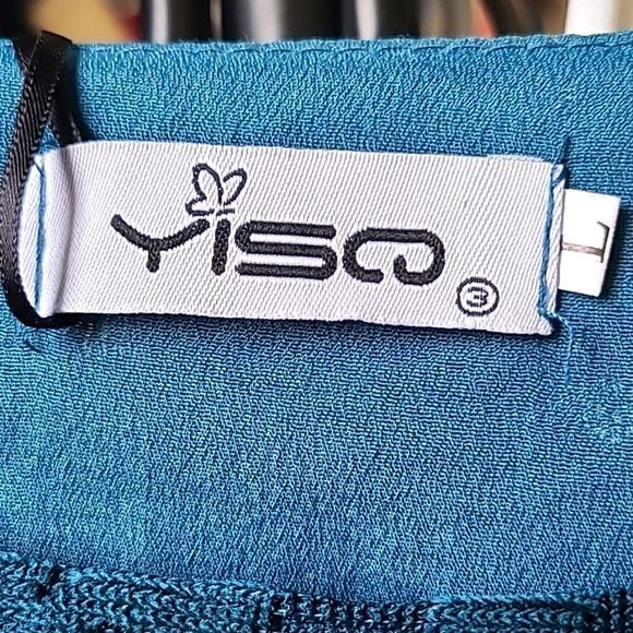 Stylewe Teal Midi-Dress with  Sweetheart Bust, Sheer Mesh Overlay, Sz Large, NWT - Picture 12 of 13